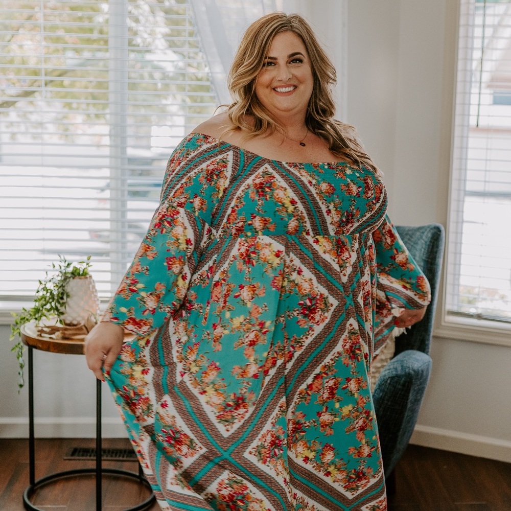 Torrid Off the shoulder Floral Maxi